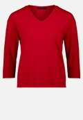 Feinstrickpullover mit V-Ausschnitt / Vorderseite