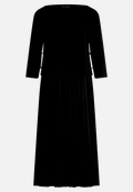Jerseykleid mit Plissee / Vorderseite
