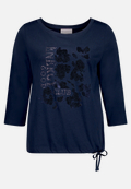 Print-Shirt  3/4 Arm mit Tunnelzug / Vorderseite