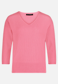 Feinstrickpullover mit V-Ausschnitt / Vorderseite