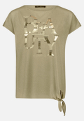 Halbarm-Shirt mit Schleifenknoten / Vorderseite