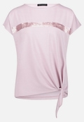 Halbarm-Shirt mit Schleifenknoten / Vorderseite