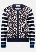 Strick-Cardigan mit Aufdruck / Vorderseite