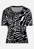 Basic Shirt mit Rippenstruktur / Vorderseite