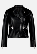 Bikerjacke mit Reißverschluss / Vorderseite