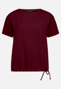 T-Shirt  strukturiert mit Bindedetail  / Vorderseite