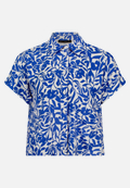 Leinenbluse mit Kragen / Vorderseite