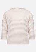 Sweatshirt  3/4 Arm mit Strukturmuster  / Vorderseite