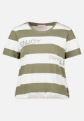 Ringelshirt mit Tunnelzug / Vorderseite