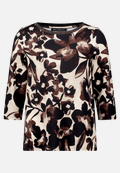 Sweatshirt mit Rippenstruktur / Vorderseite