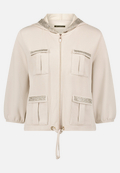 Shirtjacke mit Kapuze / Vorderseite