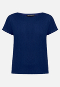 Strukturshirt mit U-Boot-Ausschnitt / Vorderseite