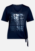 Basic Shirt mit Schleifenknoten / Vorderseite
