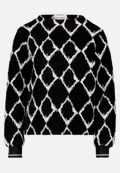 Sweatshirt mit Rippbündchen / Vorderseite