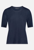 Strukturshirt mit Rundhalsausschnitt / Vorderseite