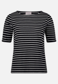 Ringelshirt mit U-Boot-Ausschnitt / Vorderseite