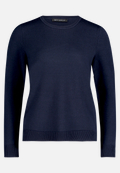 Basic-Strickpullover mit Rundhalsausschnitt / Vorderseite