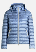 Steppjacke mit abnehmbarer Kapuze / Vorderseite