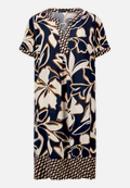 Tunika-Kleid  mit floralem Muster  / Vorderseite