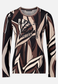 Basic Shirt mit Rippbündchen / Vorderseite
