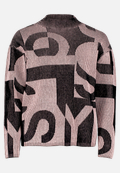 Grobstrick-Pullover mit Jacquard / Vorderseite