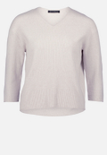 Feinstrickpullover mit V-Ausschnitt / Vorderseite