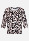 Leo-Shirt  3/4 Arm mit Rundhalsausschnitt / Vorderseite