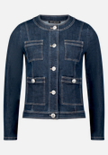 Jeansjacke mit Knöpfen / Vorderseite