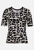 Print-T-Shirt mit Rundhalsausschnitt  / Vorderseite