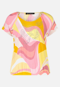 Printshirt mit Gummizug / Vorderseite