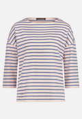 Oversized-Shirt  mit Streifen  / Vorderseite