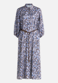 Hemdblusenkleid mit Bindegürtel / Vorderseite