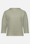 Sweatshirt  3/4 Arm mit Strukturmuster  / Vorderseite