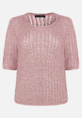 Strickpullover mit Lochmuster / Vorderseite