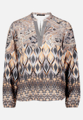 Longbluse mit Stehkragen / Vorderseite
