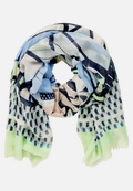 Basic-Schal mit Print / Vorderseite