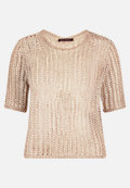 Strickpullover mit Lochmuster / Vorderseite