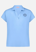 Poloshirt mit Schmucksteinen / Vorderseite