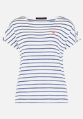 Casual-Shirt mit U-Boot-Ausschnitt / Vorderseite