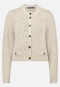 Strick-Cardigan mit aufgesetzten Taschen / Vorderseite