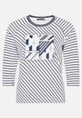 Ringelshirt mit Strass / Vorderseite