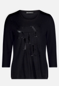 Basic Shirt mit Placement / Vorderseite