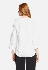 Schlupfbluse mit 3/4 Arm / Modellfoto Rückseite