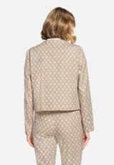 Blazer-Jacke langarm / Modellfoto Rückseite