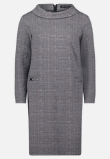 Sweatkleid mit Kragen / Vorderseite