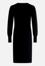 Strickkleid mit Schleifenknoten / Rückseite
