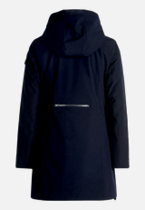Outdoorjacke mit abnehmbarer Kapuze / Rückseite