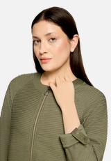 Casual-Jacke mit Rippenstruktur / Detailbild