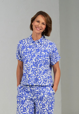 Leinenbluse mit Kragen / Imagebild