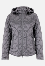 Outdoorjacke mit abnehmbarer Kapuze / Vorderseite